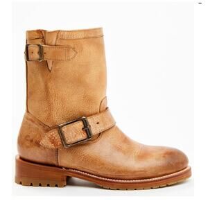 Cleo + Wolf Women's Blaine Fashion Booties Round Toe Tan Leather Size 7.5 NWOB